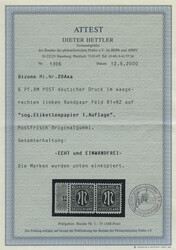 6 Pf. AM-Post 1945, dunkelrötlichgelb, deutscher Druck, gezähnt L ...